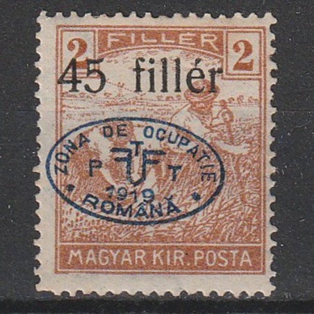 45/2 Filler Seceratorii Margyar Kir. Posta - zona Debrețin 1919