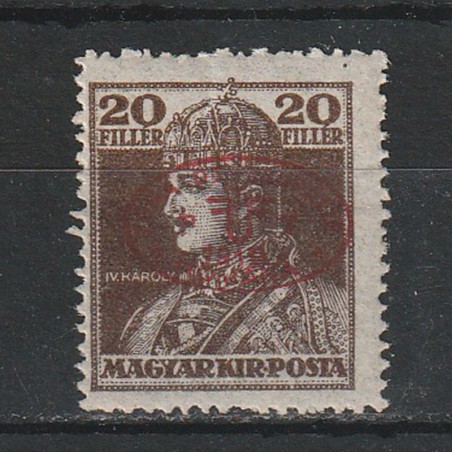 20 Filler Karoly Magyar Kir. Posta - zona Debrețin 1919