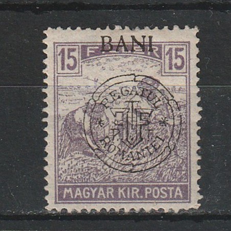 15 Filler Seceratorii Magyar Kir. Posta - zona Cluj 1919