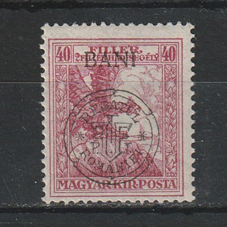 40 Filler Hadisegély III Magyar Kir. Posta - zona Cluj 1919