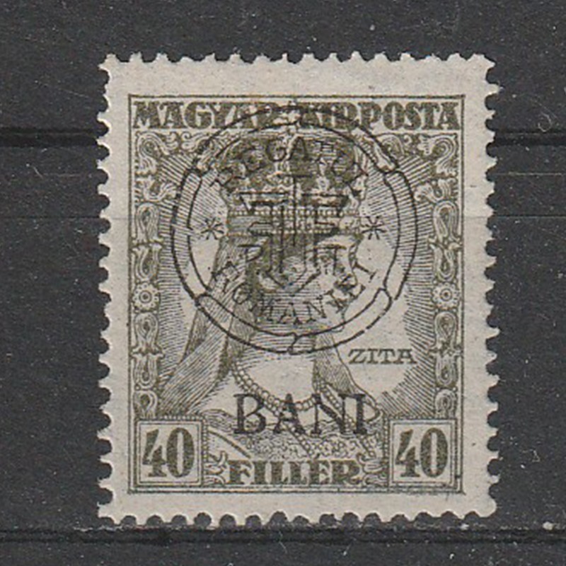 40 Filler Zita Magyar Kir. Posta - zona Cluj 1919