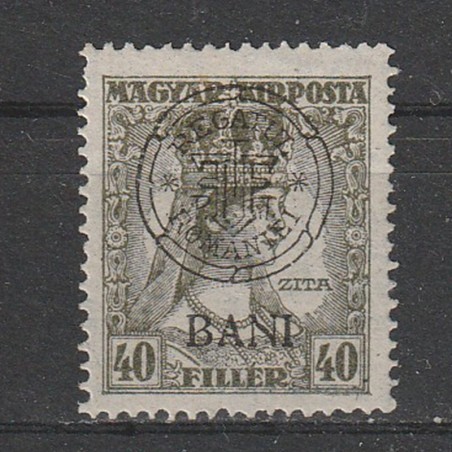 40 Filler Zita Magyar Kir. Posta - zona Cluj 1919
