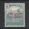 6 Filler Arato Magyar Kir. Posta - Zona Arad 1919 Ocupația Franceză