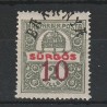 10/2 Filler Surgos Magyar Kir. Posta - zona II Baranya 1919