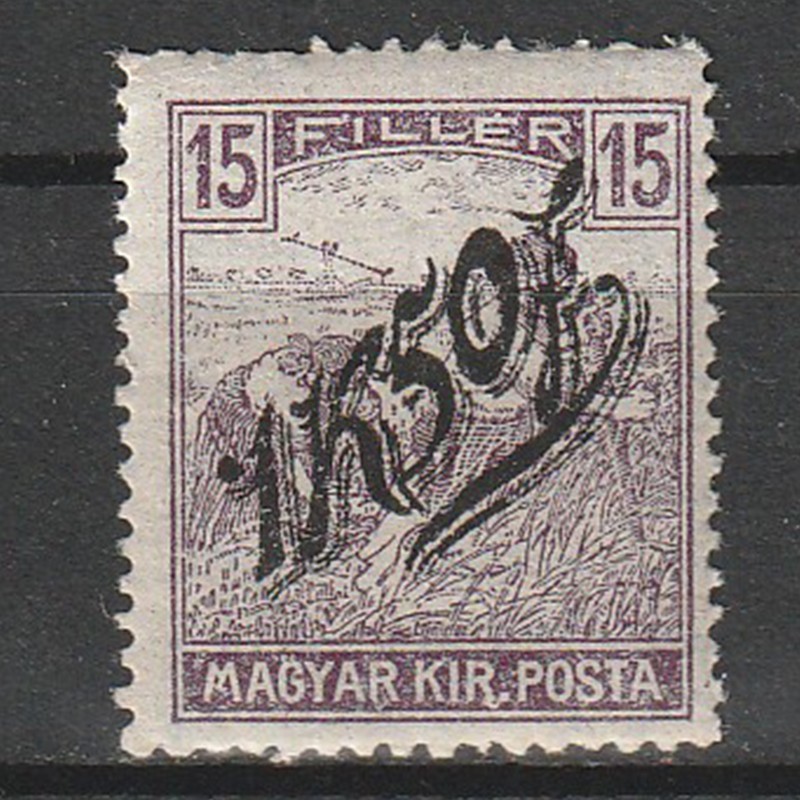 1K50/15 Filler Arato Magyar Kir. Posta - zona Timisoara II 1919